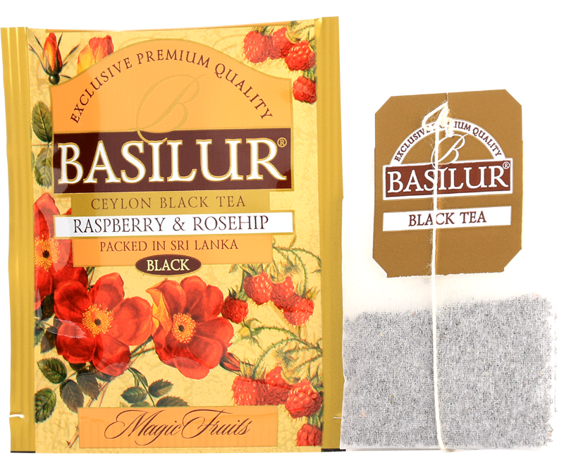 Magic Fruits Raspberry & Rosehip Black Tea - 25 Enveloped Tea Sachets