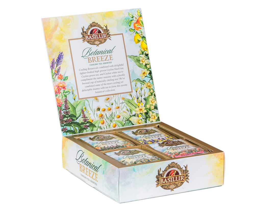 Botanical Breeze Cooling Tea Assorted Gift Box - 40 Enveloped Tea Sachets