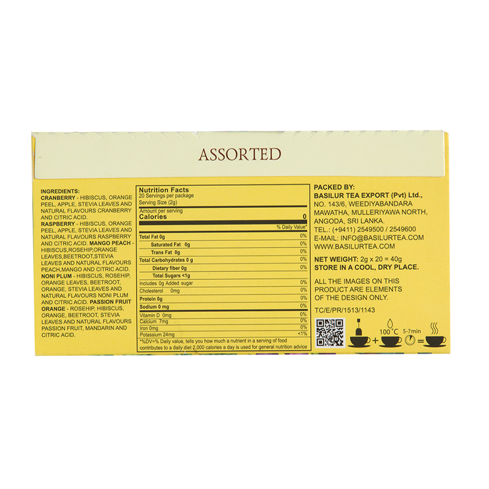 Fruit Infusions Assorted Volume III - 20 Enveloped Sachets