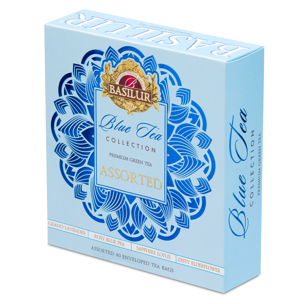 Blue Tea Assorted Gift Box - 40 Enveloped Tea Sachets