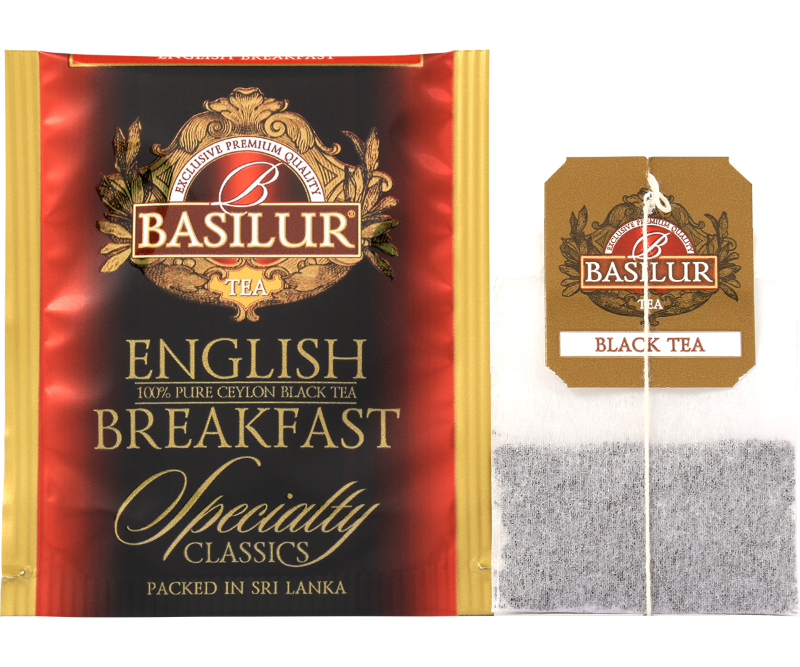 Basilur Tea - Specialty Classics English Breakfast - 25 Tea Sachets ...
