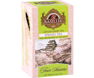 Four Seasons Spring Cherry Green Tea - 25 Enveloped Tea Sachets