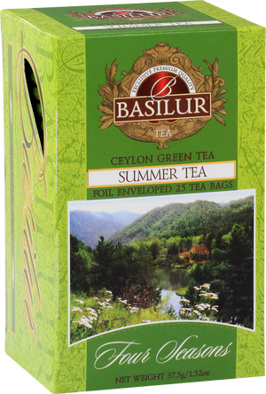 Four Seasons Summer Wild Strawberry Green Tea - 25 Enveloped Tea Sachets