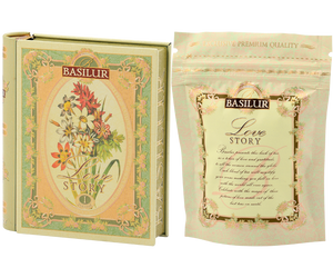 Miniature Tea Book 'Love Story' Volume I - 5 Pyramid Tea Bags