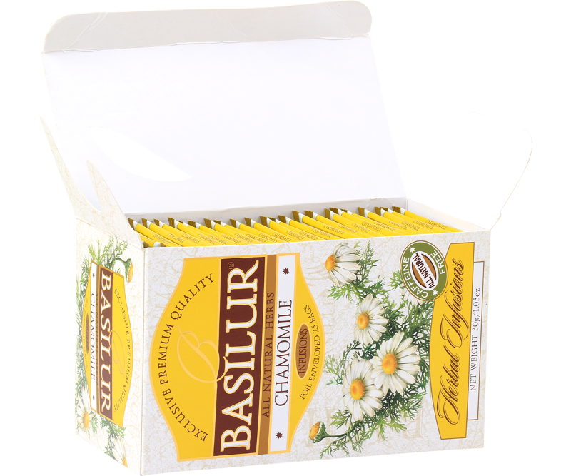 Caffeine-free Chamomile Herbal Infusions - 25 Enveloped Sachets