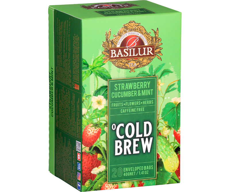 Cold Brew Strawberry Cucumber & Mint - 20 Enveloped Tea Sachets