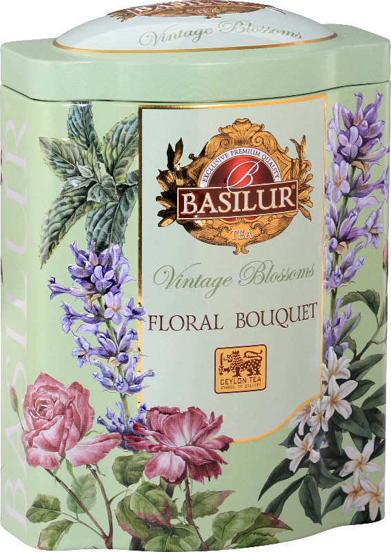Vintage Blossoms Floral Bouquet - 20 Pyramid Tea Bags