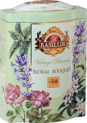 Vintage Blossoms Floral Bouquet - 20 Pyramid Tea Bags