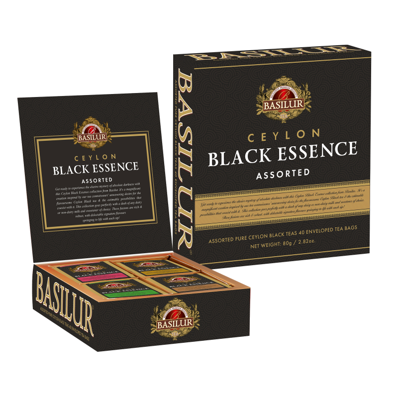 Ceylon Black Essence Assorted Tea Gift Box - 40 Enveloped Tea Sachets