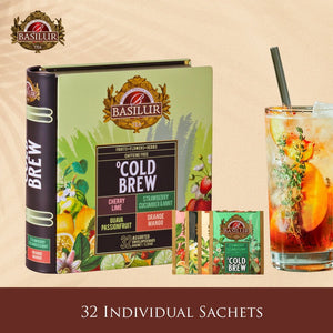 Caffeine-free Cold Brew Assorted Tea Book - 32 Enveloped Tea Sachets